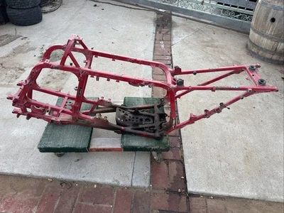 1986 - 1989 Honda Trx250r Trx 250r Frame Main Chassis Straight Paperwork W/T - Image 1 of 4