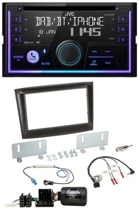 JVC Lenkrad USB 2DIN DAB Bluetooth CD Autoradio für Fiat Doblo ISO Can-Bus ab 15 - Bild 1 von 11