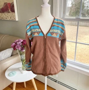 Storybook Strick Zip Up Pullover Cardigan Pailletten Perlen bunt Landhaus Gr. S - Bild 1 von 5