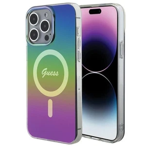 Case Guess GUHMP15LHITSK Apple iPhone 15 Pro Hardcase IML Iridescent MagSafe meh - Bild 1 von 8