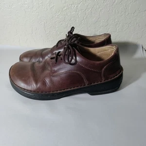 Birkenstock Memphis Dark Brown Natural Leather Men's size 12 - Picture 1 of 10