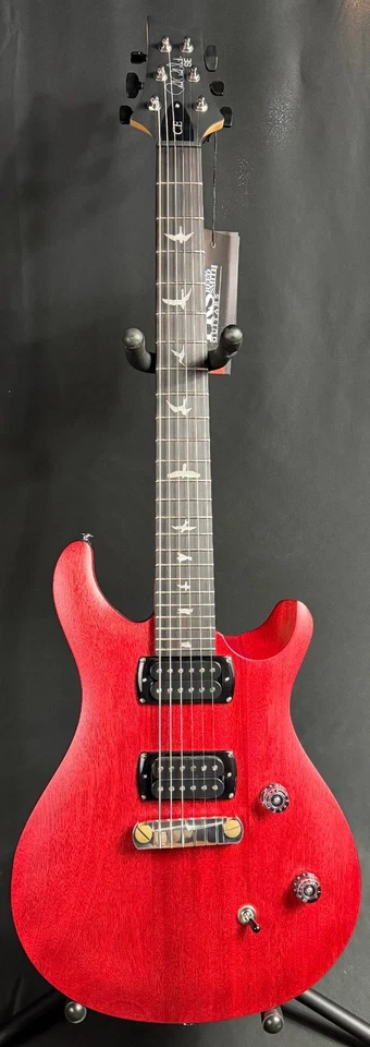 PRS SE CE 24 Standard Satin Stoptail Electric Guitar Vintage Cherry w/ Gig Bag - Image 1 of 4