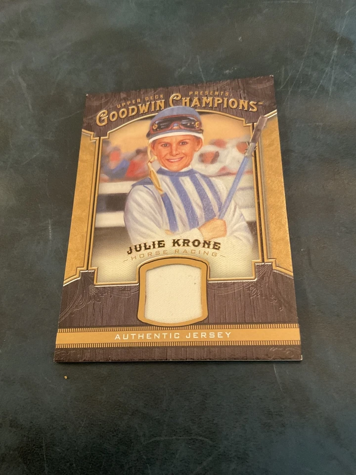 Julie Krone Worn Relic 2014 Goodwin Champions - Image 1 of 1