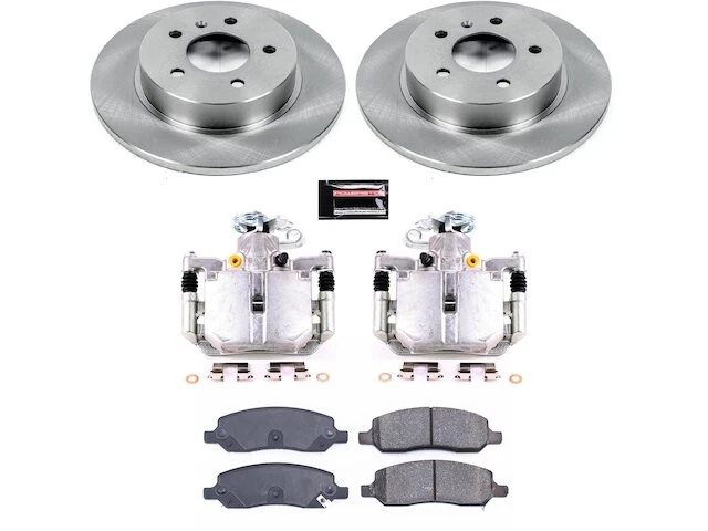 Kit de pastillas de freno trasero y rotor para Cadillac DTS 2006-2011 2007 2008 2009 ZW487BT Foto 1 de 1