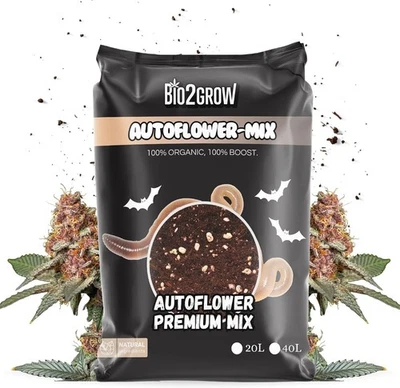 Bio2Grow Autoflower Mix - Automatik Blumenerde Indoor & Outdoor Grow - Bild 1 von 4