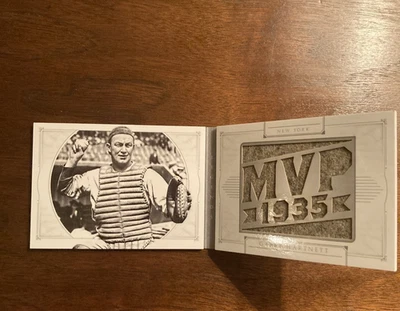 2015 Panini Gabby Hartnett National Treasure Booklet-Chicago Cubs-Relic 4/5 - Image 1 of 4