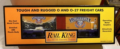 MTH RAIL KING 30-7873 LOYALHANNA REEFER CAR NIB LATROBE BREWING CO., LATROBE, PA - Image 1 of 2