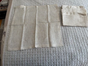 CRATE&BARREL LINEN SET OF SIX NAPKINS NEVER BEEN USED - Picture 1 of 5