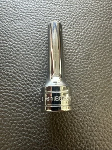 Snap On 3/8" Drive 1/4" 6PT SAE Deep Chrome Socket SFS081 - Picture 1 of 5