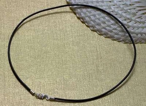 Lederkette nach MASS 2mm Lederband Lederarmband Lederfusskette schwarz 29cm KS - Picture 1 of 1