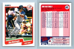 Don Mattingly - Yankees #447 Fleer 1990 Baseball Trading Card - Picture 1 of 1