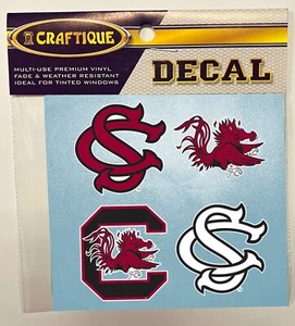 South Carolina Gamecocks VINYL ABZIEHBILD COMBO Pack oder Auto LKW iPhone Aufkleber - Bild 1 von 1