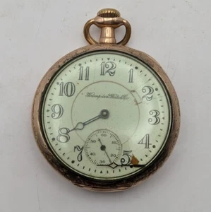 Hampden 16 Size 21 Jewel No. 105 Open Face Pocket Watch Running for Repairs - Picture 1 of 12