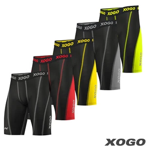 Pantalones cortos boxer de compresión XOGO para hombre capas básicas calzoncillos deportivos piel ajustada pantalones de gimnasio - Imagen 1 de 26