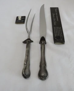 Toalla Plata de Ley FRENCH PROVINCIAL Juego de Talla Grande Tenedor y Cuchillo - Imagen 1 de 7