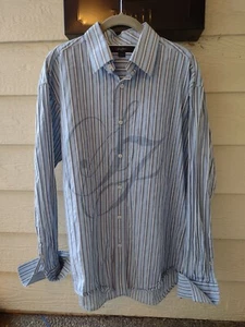 Sean John Men's Button Down Long Sleeve Shirt Stripes Size L - Picture 1 of 12