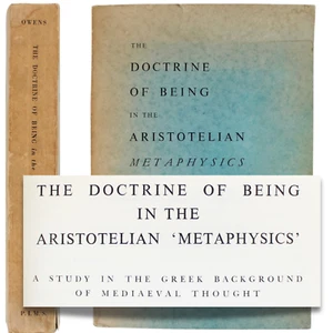 ARISTOTLE Metaphysics Process Philosophy Doctrine of Being OWENS 1978 Medieval - Picture 1 of 10