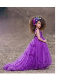 NWT Dollcake Sparkling Grape Purple Tutu Frock Gown Maxi Dress Girls Tween sz 14 - Picture 1 of 3