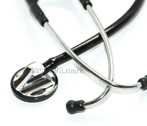 Professional Cardiology Stethoscope Black Glossy or Matte Life Limited Warranty - Picture 1 of 4