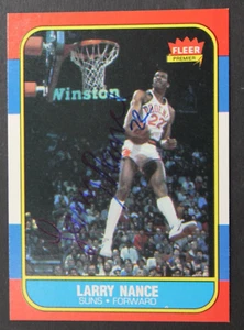 Larry Nance Phoenix Suns HOF 1986 Fleer Card Signed Autographed #78 - Picture 1 of 3