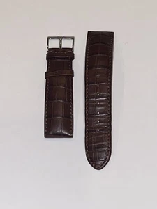 Meistersinger Brown Crocodile 20 mm Watch Strap - Picture 1 of 4