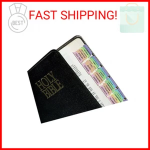 Tabbies Rainbow Bible Indexing Tabs, Old & New Testaments, 80 Tabs Including 64 - Picture 1 of 2