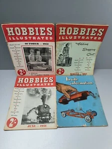 RARE VINTAGE HOBBIES ILLUSTRATED MAGAZINES 1951 JUNE AUGUST SEPTEMBER OCTOBER - Picture 1 of 6