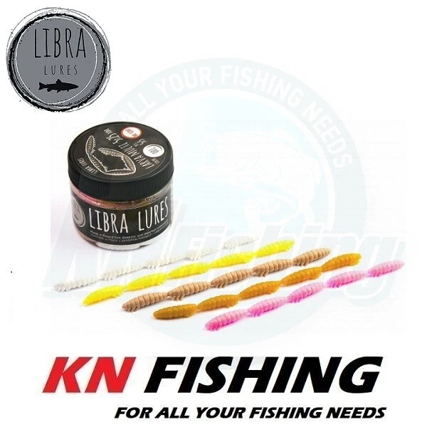 LIBRA LURES LIBRA SEÑUELOS LARVA MULTI 25 señuelos de silicona Amino Boosted 25 mm 25 un.