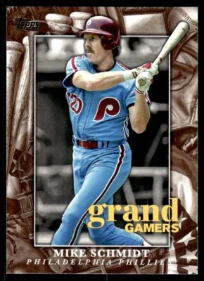 Mike Schmidt 2024 Topps Series 1 Grand Gamers Card #GOG-5 Philadelphia Phillies - Image 1 of 2