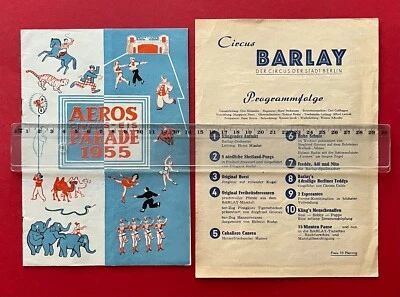 DDR Broschüre + Blatt 1954/55 ZIRKUS AEROS  ( F22858 - Bild 1 von 4