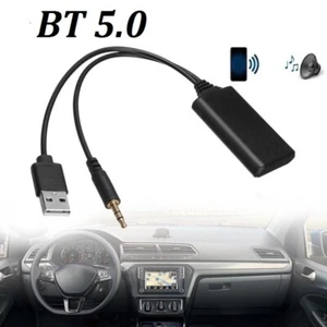 BT 5.0 Universal Car for Aux Music Audio Receiver Car Charger Adapter MU - Picture 1 of 6
