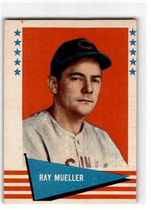 1961 Fleer Baseball Greats Ray Mueller #128 Cincinnati Reds Baseball Card