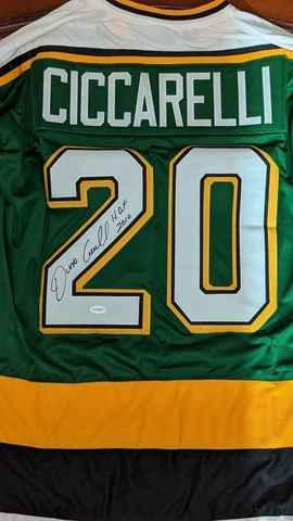 Total Sports Dino Ciccarelli North Sports Auto Jersey HOF COA 2010 A771 Cover