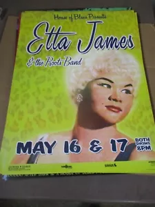 House of Blues Etta James & the Roots Band Poster 18" x 24" Early 2000's - Picture 1 of 5