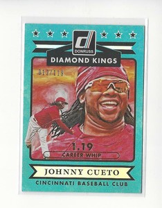 2015 Donruss Stat Line Career #7 Johnny Cueto DK Reds 012/119 