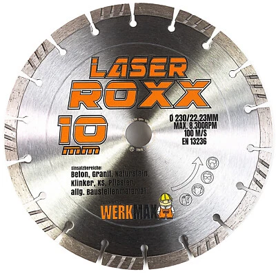 LASER ROXX Diamantscheibe Beton - universal Diamanttrennscheibe 125 230 350 mm - Bild 1 von 4