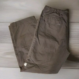 Nautica Cargo Drawstring Pants Medium x31" Green Relaxed Lagenlook Boho Beachy - Picture 1 of 15