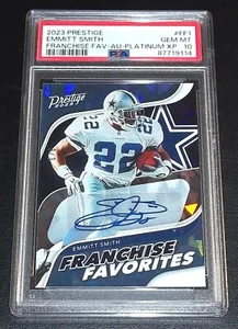 (#3/3) (POP 1) PSA 10 Emmitt Smith Auto 2023 Prestige Platinum Signed Autograph - Picture 1 of 8