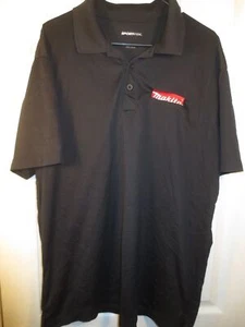 Sport-Tek MAKITA POWER TOOLS Embroidered 100% Poly Black Polo Shirt Size 2XL - Picture 1 of 6