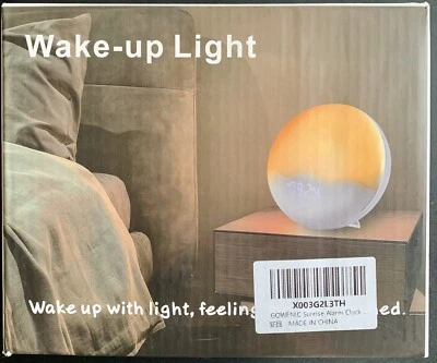 Sunrise LED Multiple sets Alarm Clock/Wake up Light/FM Radio/Snooze/BT Speaker - Image 1 of 4
