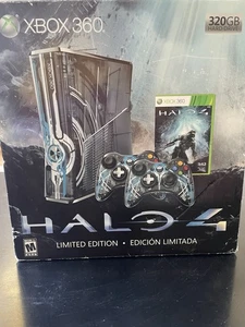 Halo 4 Xbox 360 Console Limited Edition 320GB Rare With Box And 1 Controller - Picture 1 of 11