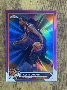 Tarjeta de baloncesto 2024 Topps cromada Kevin Durant refractor magenta #50 - Imagen 1 de 2