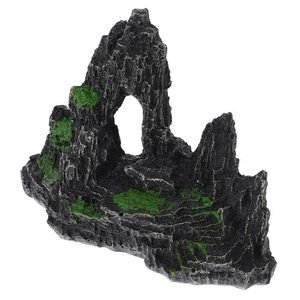 Simulation Rockery Model Resin Ornamental Mountain Fish Tank Landscape Decoratio - Picture 1 of 10
