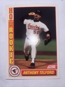 1992 Score #8 Anthony Telford Hot Rookies - Bild 1 von 2
