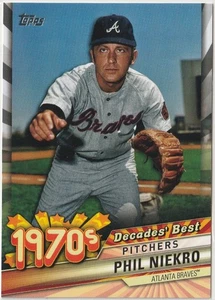 2020 Topps - Decades Best Pitchers Phil Niekro #DB-40 - Picture 1 of 2