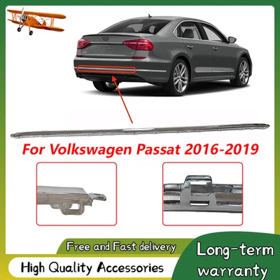 Rear Center Bumper Molding For 2016-2019 VW Volkswagen Passat Chrome - Image 1 of 4