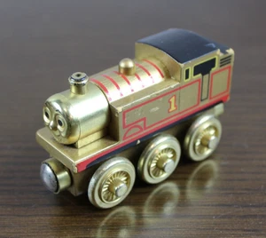 EDICIÓN LIMITADA "60 AÑOS" THOMAS - Tren de madera dorado Thomas & Friends - Imagen 1 de 5