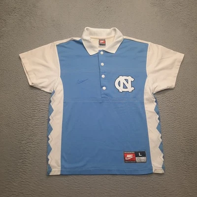 DE COLECCIÓN Nike UNC Tacones Alquitranados Calentamiento Tiro Camisa Baloncesto Juvenil Grande Años 90 Foto 1 de 4