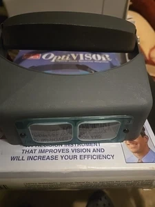 Diadema manos libres Donegan OptiVisor lupa DA-3 azul lente doble 1,75X EE. UU. - Imagen 1 de 6