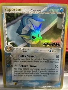 Vaporeon Delta Species 18/113 Holo Foil Pokémon Card Nm - Picture 1 of 12